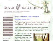 Tablet Screenshot of devonharpcentre.co.uk